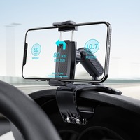 Uchwyt samochodowy do deski rozdzielczej przenośny uchwyt samochodowy do montażu na stojaku GPS Auto klip Smartphone stojak uchwyt do iPhone Samsung Xiaomi 2
